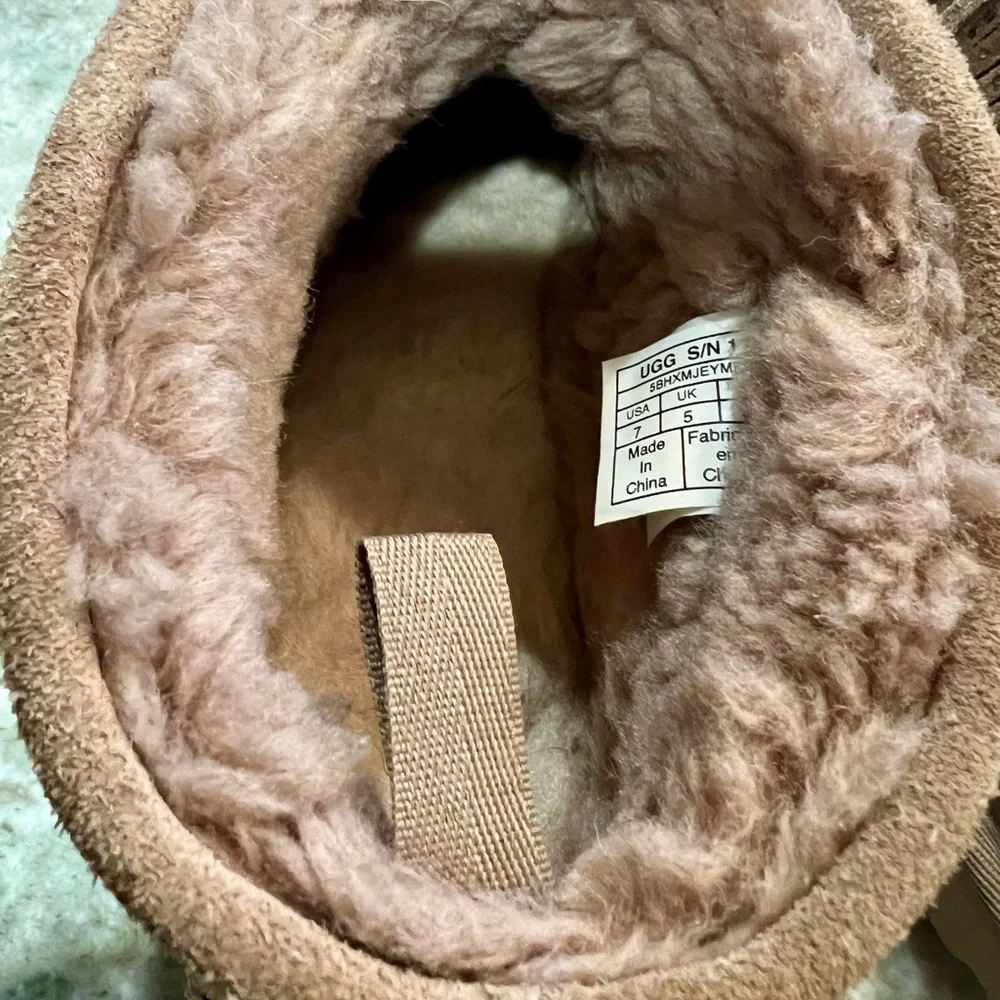 UGG Classic Ultra Mini with decorative trim around the top. - Picture 9 of 14